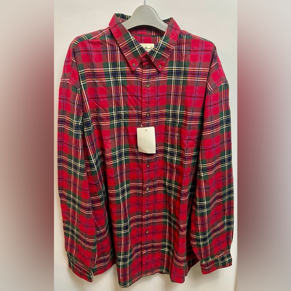 🆕 Eddie Bauer Bottom Down Flannel Shirt